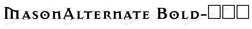 MasonAlternate Bold字体转换